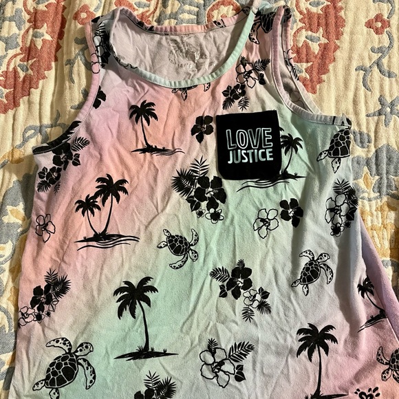 4 Girls Justice shirt/tanks size 14/16 - Picture 2 of 5